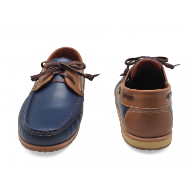 รองเท้าคัทชู MV-16 หนังนิ่มน้ำเงิน-นิ่มแทน